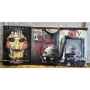 Saw Trilogy,‎ Saw IV, Saw V DVDs